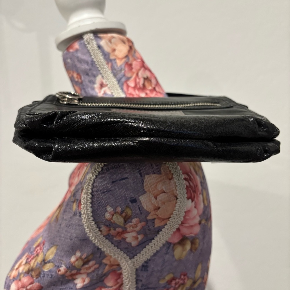 Coach poppy glossy liquid leather top handle mini pouch shoulder bag - Picture 14 of 16